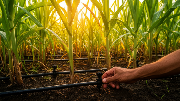 Pulsed Drip Irrigation and Moderate Nitrogen Boost Photosynthesis in Sugarcane