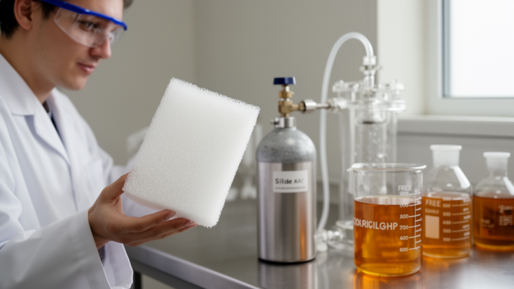 Amino alcohol blends boost silica foam's indoor carbon dioxide capture