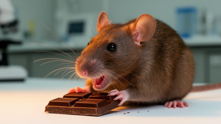 Rats Emit Distinct 40 kHz Ultrasonic Calls While Eating Chocolate