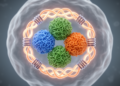 Cohesin keeps compact active genome domains from mixing in living cells