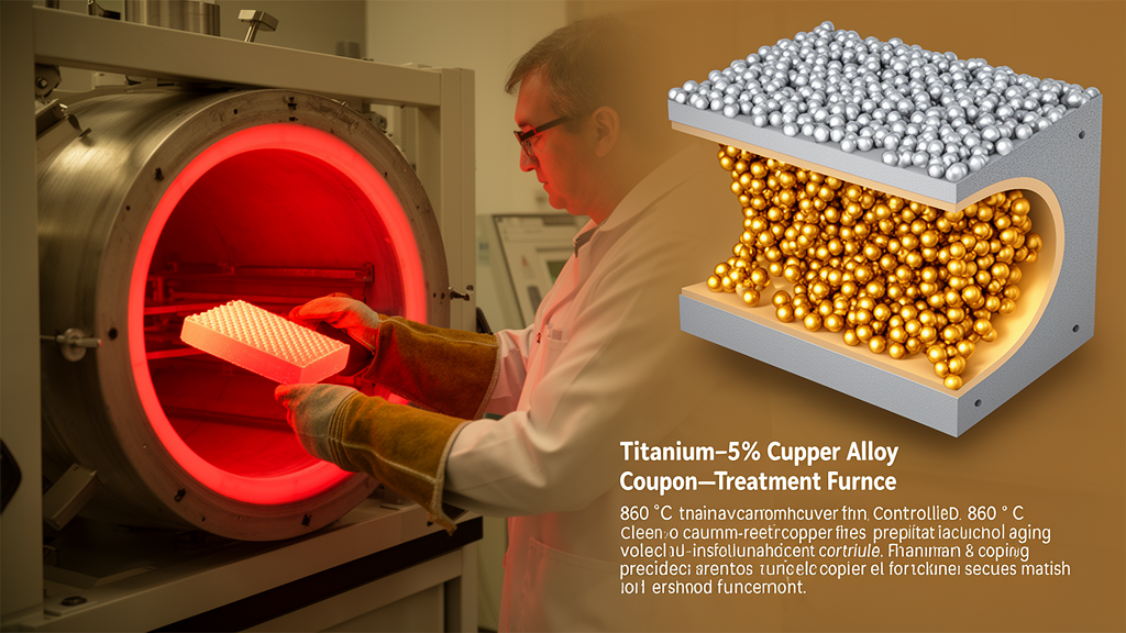 860 °C solution treatment optimizes aging response in Ti–5Cu alloy