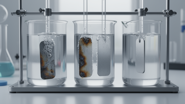 Lab study finds mixed-acid corrosion varies by metal and organic acid