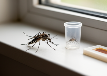 Pilot study finds 10.9% of female Asian tiger mosquitoes indoors