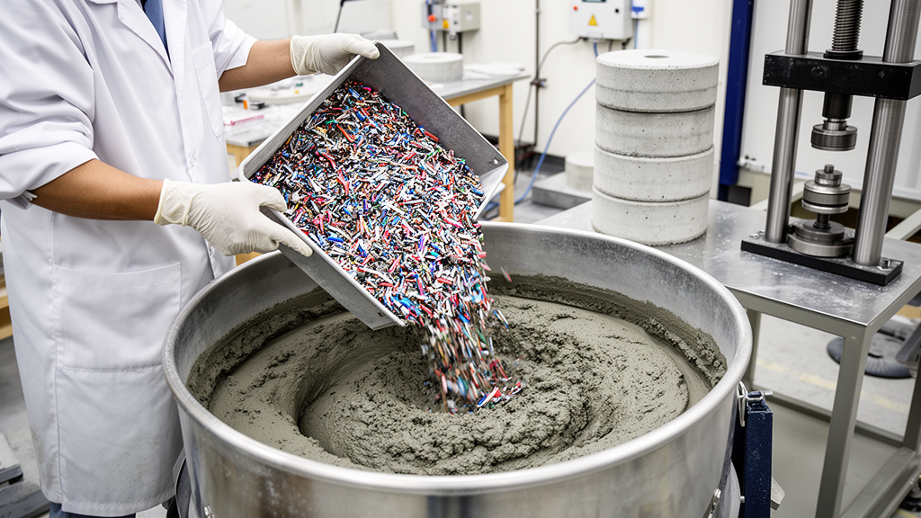 Ground Waste Plastic Replaces River Sand in Concrete, With Measured Strength Trade-Offs
