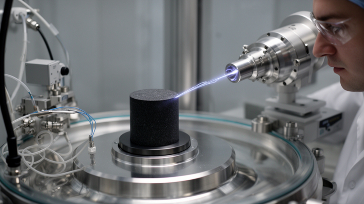 Lab study links XPS charge neutralization to shifts on a graphite anode
