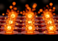 Heavy Fermions Spotted Forming at a One-Atom-Thick Interface