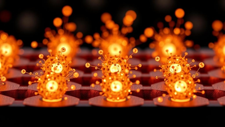 Heavy Fermions Spotted Forming at a One-Atom-Thick Interface