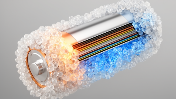 Research report: Preparation of N,P-synergistic flame-retardant phase change materials and their application for thermal management of lithium-ion batteries