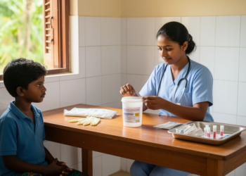 Cross-sectional survey finds 0.37% helminth prevalence in Sri Lankan children