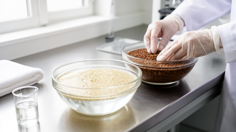 Short Soaks Reshape Sesame Grain Nutrition in a Genotype-Dependent Way