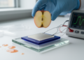 Dye-and-chelator bilayer electrode detects diazinon pesticide in fruit samples