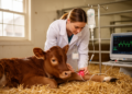 Hypertonic sodium infusions rapidly reverse heart rhythm dangers in hyperkalemic diarrheic calves