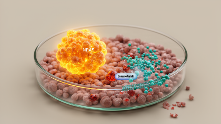 NRAS mutation renders ovarian cancer cells vulnerable to MEK inhibitor trametinib