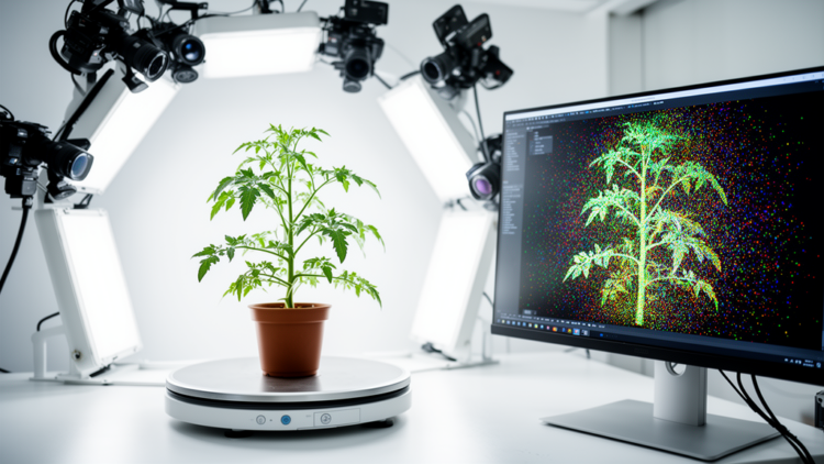 Photogrammetry and Gaussian splatting bring plants into 4D digital life
