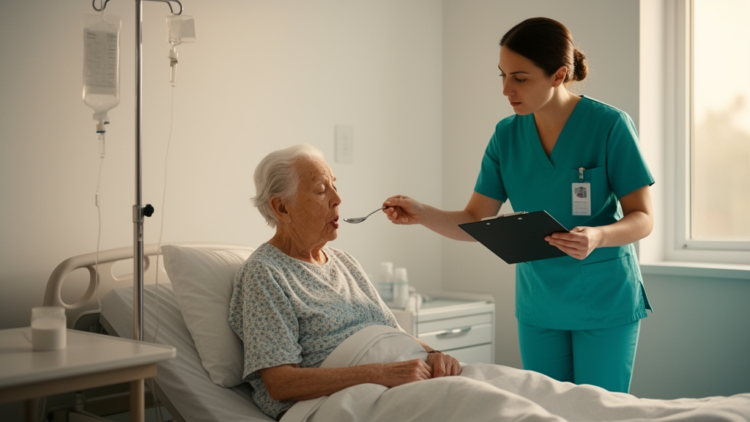 Nurse-Led Swallowing Screening at Admission Linked to Lower Aspiration Pneumonia Risk