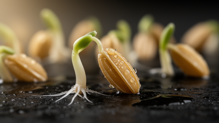 Multi-omics maps carbon metabolism's staged handoff as rice seeds germinate