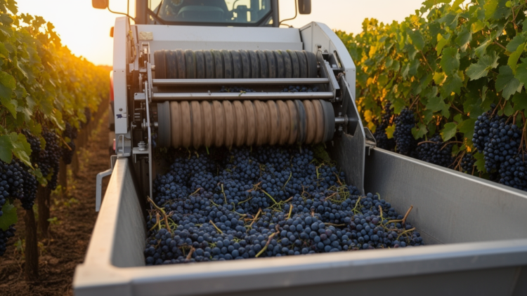 Engineers Build a Gentler Machine That Cuts Whole Wine Grape Clusters With Less Damage