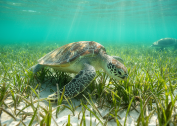 Turtle Grazing Strips Seagrass Meadows to the Brink—but Two Years of Relief Reveals Startling Recovery