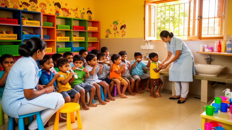 Kerala study co-designs supervised toothbrushing through Anganwadi centres