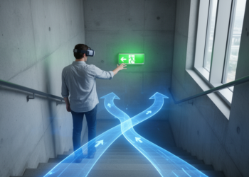 Virtual Reality Reveals How People Choose Tsunami Escape Routes Inside High-Rise Buildings