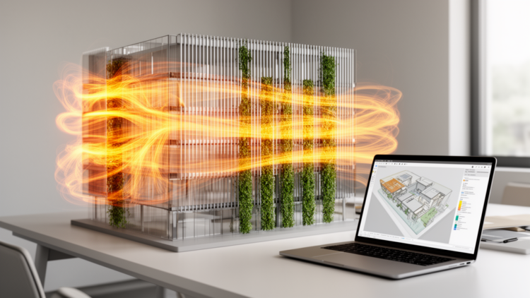 Physics-informed AI reduces operational CO₂ in façade design study