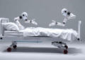 Robots Learn to Make Hospital Beds Using Semantic Keypoints and Two Arms