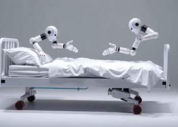 Robots Learn to Make Hospital Beds Using Semantic Keypoints and Two Arms