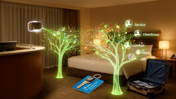 BERT-RF model links hotel review sentiment to satisfaction drivers
