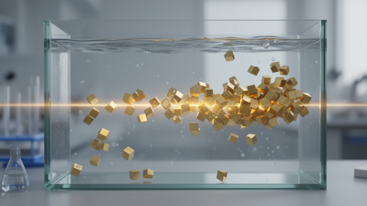Imaging Beams Reshape Gold Formation in Liquid Nanocubes