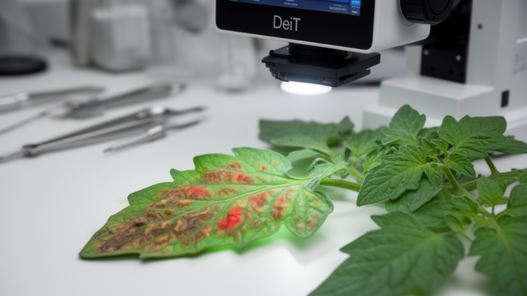 DeiT framework pairs plant disease detection with interpretable severity estimates