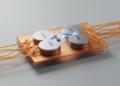 Azobenzene redox layer stabilizes organic synapses for neuromorphic computing