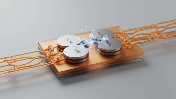 Azobenzene redox layer stabilizes organic synapses for neuromorphic computing