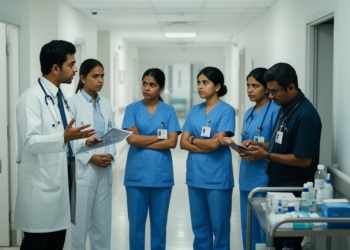 Interprofessional conflict linked to communication, hierarchy and resources in Indian hospitals