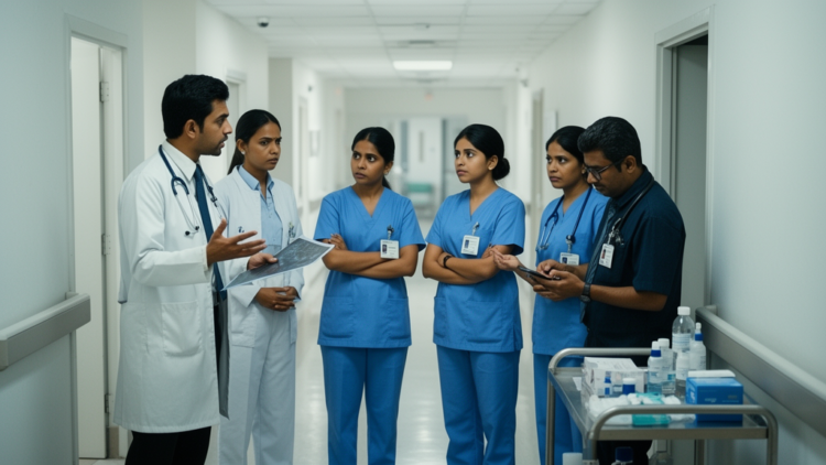 Interprofessional conflict linked to communication, hierarchy and resources in Indian hospitals