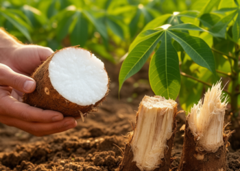 Induced cassava mutations link more starch with less lignin