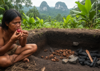 Betel Nut Habit Dates to Ice Age Sulawesi Foragers