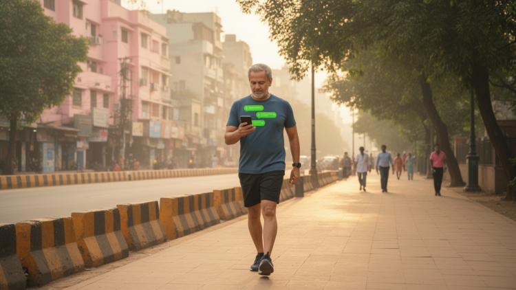 WhatsApp nudges linked to more steps in Delhi type 2 diabetes trial