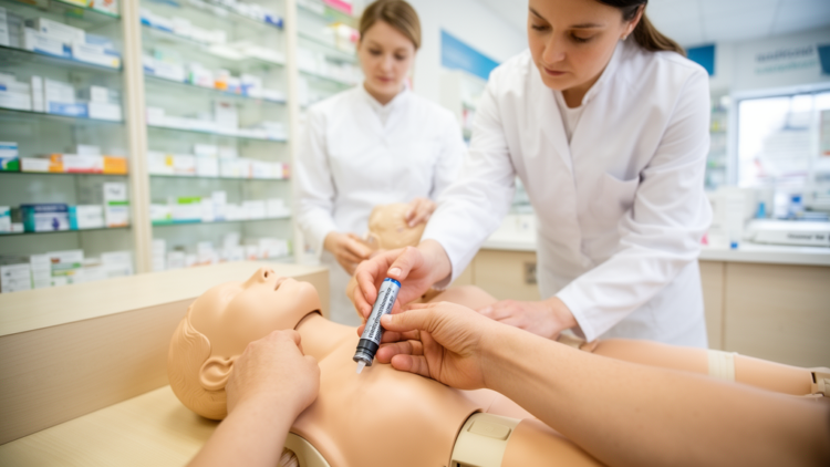 Latvian pharmacy workers show gaps in anaphylaxis knowledge and autoinjector skills