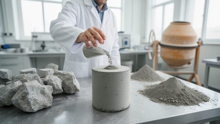 Waste powders cut concrete's carbon footprint while boosting strength and durability