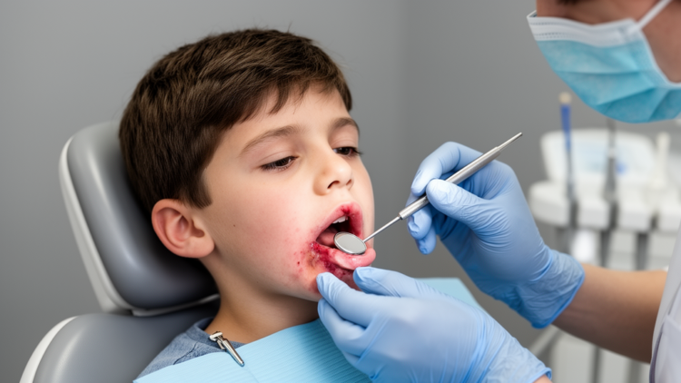 Chemical Mouth Injury and Bacterial Infection Triggered Erythema Multiforme in an 11-Year-Old Boy