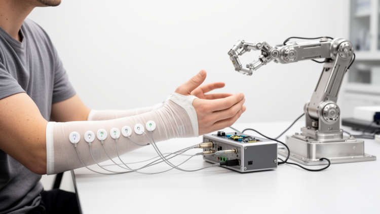 Simple Muscle Signal Pipeline Drives Robotic Arm, But Speed Remains a Hurdle