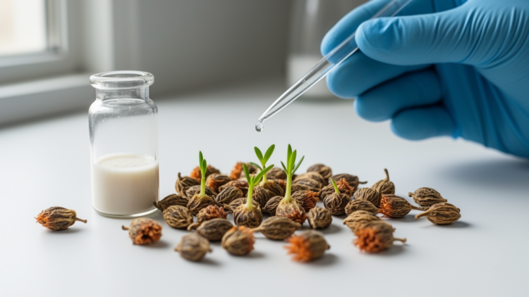 Cerium oxide nanoparticle priming restores vigor in aged safflower seeds
