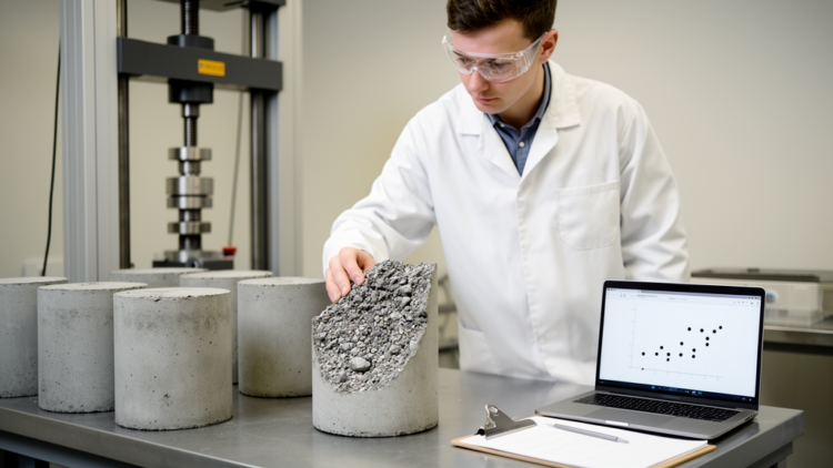 Interpretable Linear Model Predicts Concrete Strength with 0.805 Cross-Validated R2