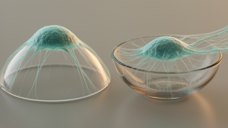Cell Shape on Curved Surfaces Ruled by a Single Stress Balance