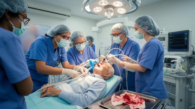 Nursing Team Resuscitates Octogenarian After Massive Airway Bleeding During Bronchoscopy