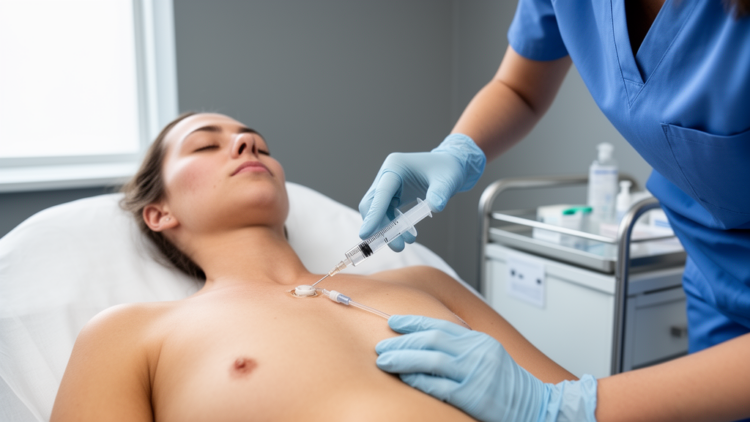 Saline May Match Heparin for Implanted Cancer Ports When Nurses Follow One Strict Protocol