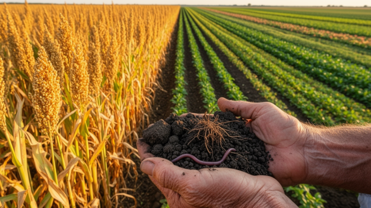 Diversified Crop Rotations Reshape Soil Microbes and Nutrients in Sorghum Fields