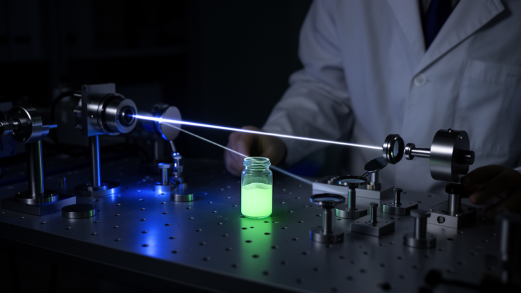 Ultrafast pump-probe spectroscopy catches slow phosphors acting in picoseconds