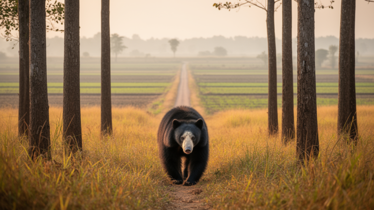 Agriculture blocks gene flow in fragmented sloth bear populations of India's Terai