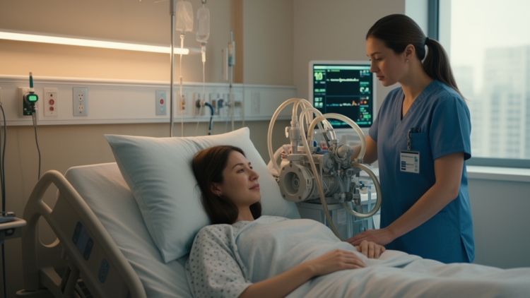 Staged Nursing Care Guided a Woman's Journey from Cardiac Arrest to Heart Pump Support